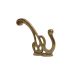 Golden Brass Nostalgic Entryway Coat Wall Hooks